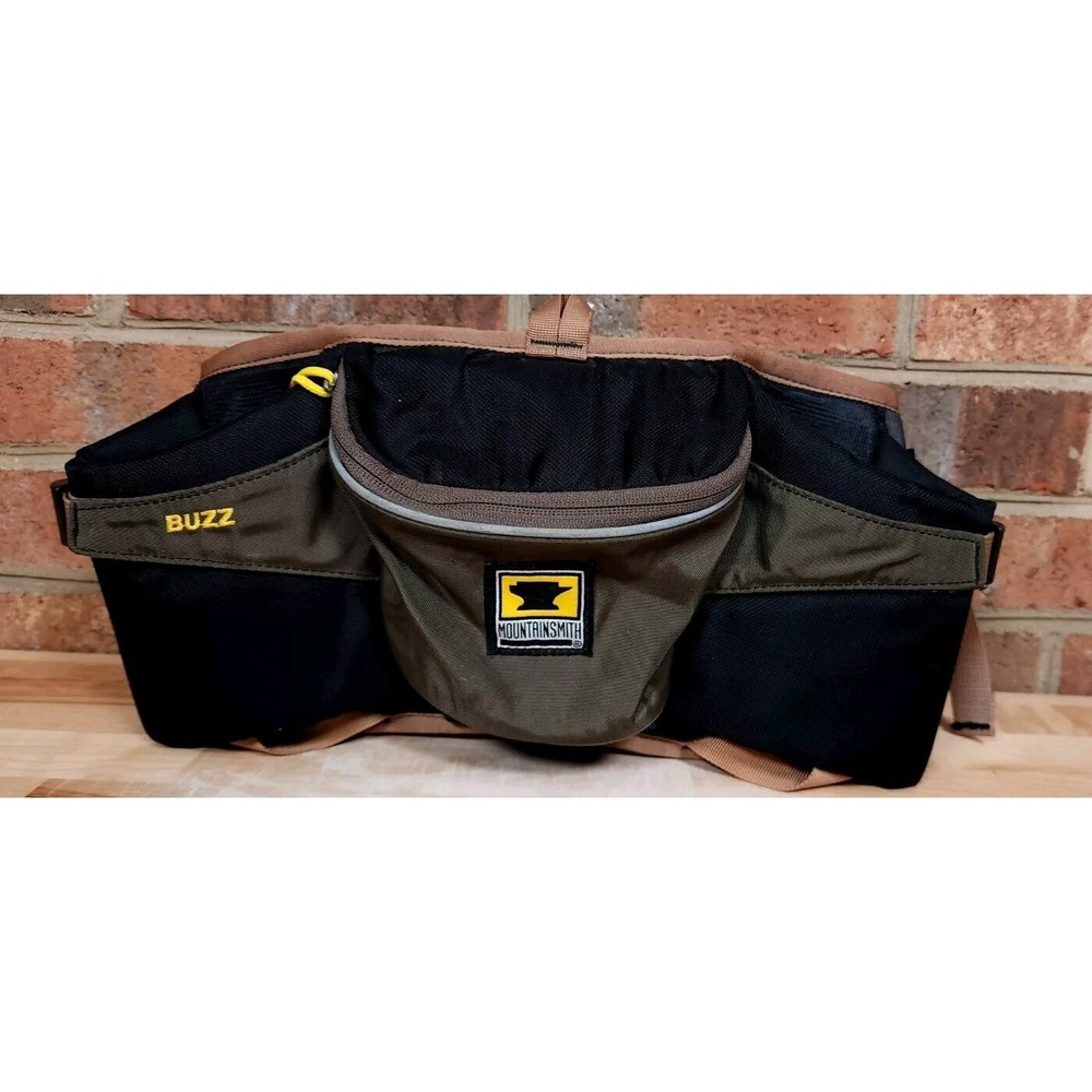 Mountainsmith Buzz Fanny Pack Waist Belt Nylon‎ Bag Black Brown